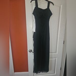 Alex Evenings Elegant Black Strapless Gown Nwt